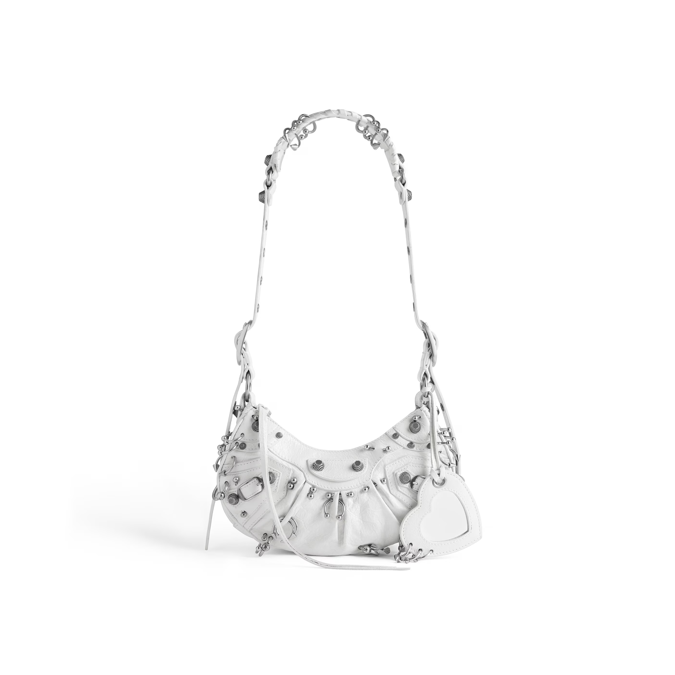 Ba*len*cia*ga women''s le cagole shoulder bag xs in optic white 671309210g89104 (25.9*16*9.9cm)